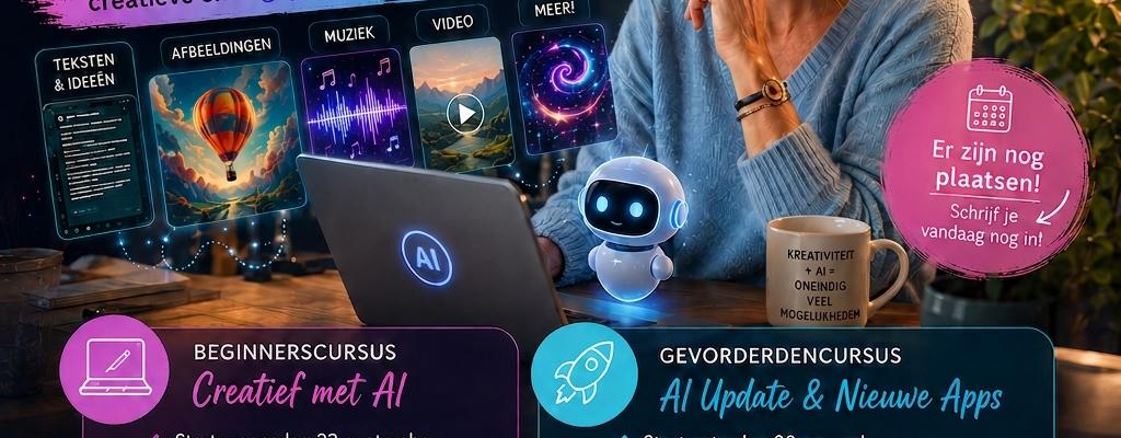 WORKSHOP AI UPDATE - NIEUWE APPS (KUNSTMATIGE INTELLIGENTIE)