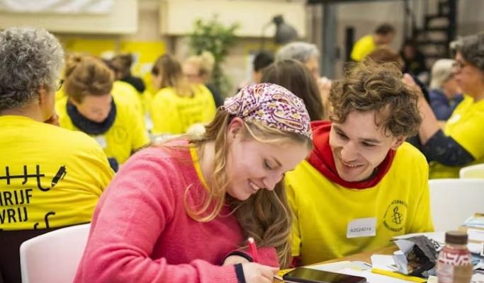Schrijfmiddag Amnesty International