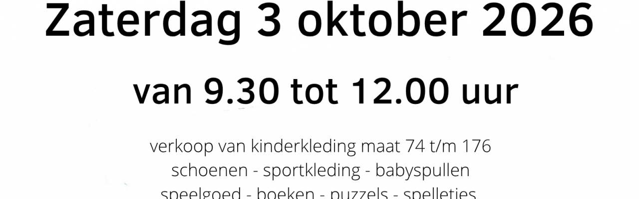 Tweedehands kinderkleding en speelgoedbeurs Clinge