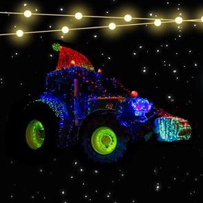 Verlichte trekkertocht Oost Zeeuws Vlaanderen