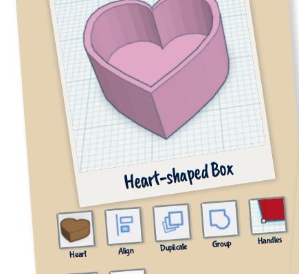 Ontwerp een hartjesdoosje in 3D
