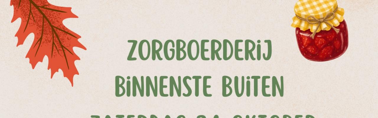 Herfstmarkt Zorgboerderij Binnenste Buiten 24 oktober