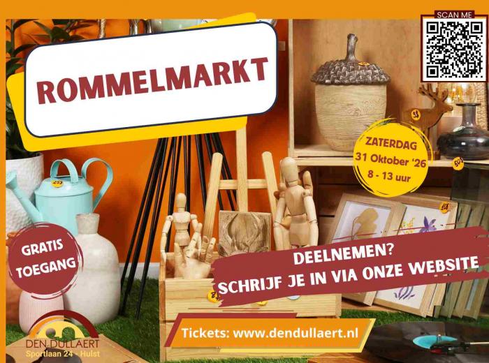 Rommelmarkt Den Dullaert oktober 2026