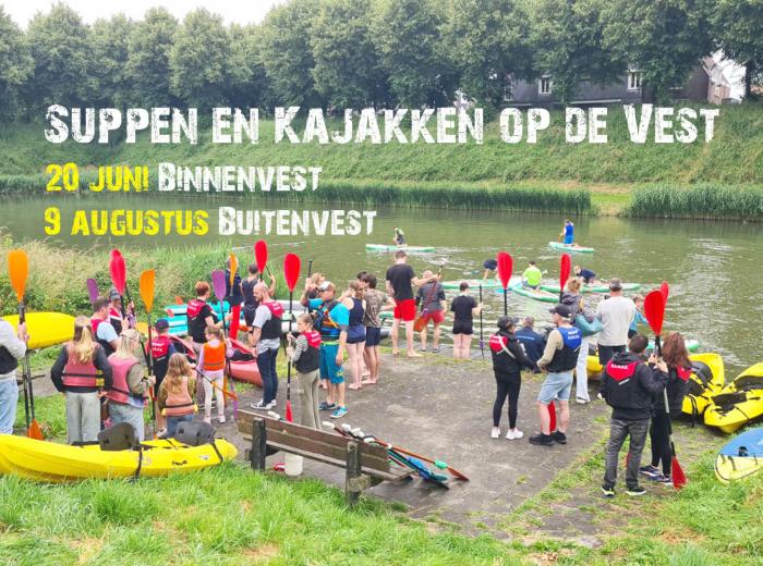 Suppen en kajakken op de Buitenvest