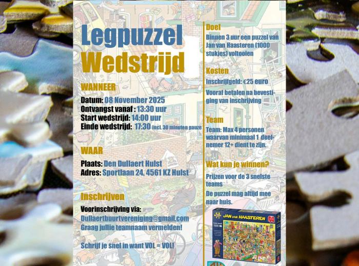 Legpuzzel wedstrijd
