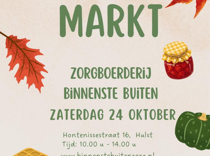 Herfstmarkt Zorgboerderij Binnenste Buiten 24 oktober