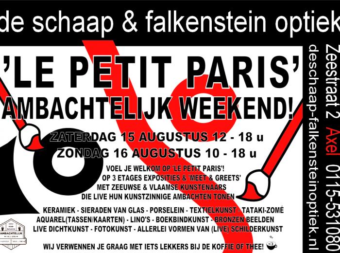 LE PETIT PARIS Ambachtelijk Weekend!