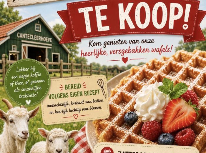Kinderboerderij Clinge Martjes Wafels te koop 29 augustus 13,00 uur
