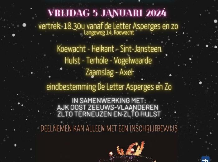 Verlichte Trekkertocht